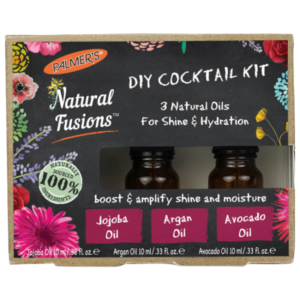 PALMER'S NATURAL FUSIONS HAIR & BODY CARE Shine & Hydration DIY Cocktail Kit