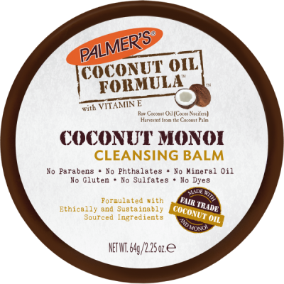 PALMER'S COCONUT OIL FORMULA PRODUCTS Coconut Monoï Facial Cleansing Balm 64g