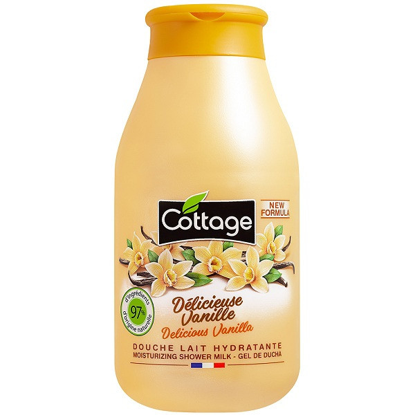 COTTAGE Douche Lait Hydratante Délicieuse Vanille 250mL