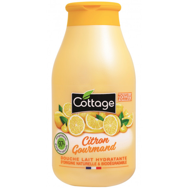COTTAGE Douche Lait Hydratante Citron Gourmand 250mL
