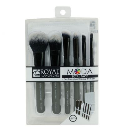 MŌDA® Total Face 7pc Black Brush Kit