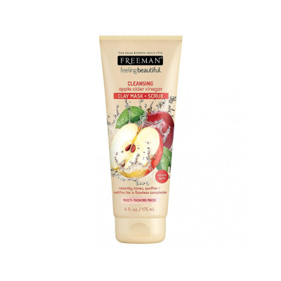 FREEMAN-CLEANSING Apple Cider Vinegar Clay Mask+Scrub 175mL