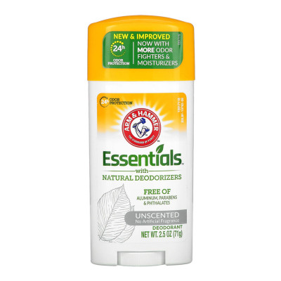 ARM & HAMMER Essentials With Natural Deodorizers Unscented 71g