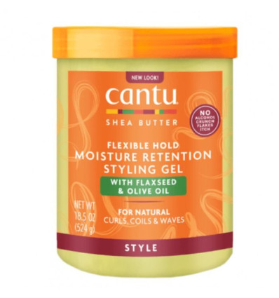 CANTU Moisture Retention Styling Gel With flaxseed & olive oil 524 G