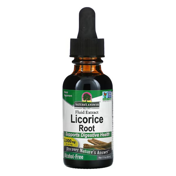 NATURE'S ANSWER - Fluid Extract Licorice Root Supports Digestive Health 30mL