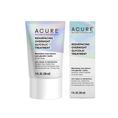 ACURE - Resurfacing Overnight Glycolic Treatment, 30mL