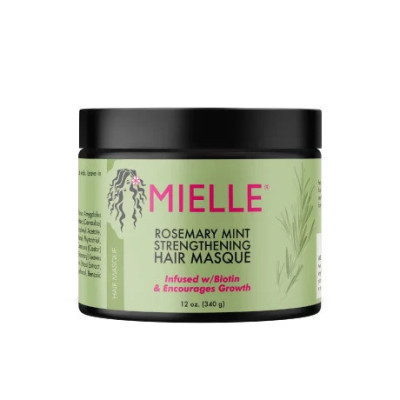 MIELLE ORGANICS - ROSEMARY MINT STRENGTHENING HAIR MASQUE MIELLE ORGANICS - ROSEMARY MINT STRENGTHENING HAIR MASQUE