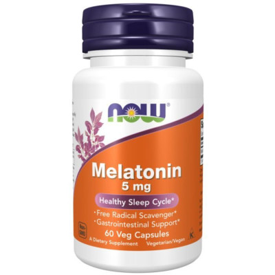 NOW Melatonin 5mg 60 capsules