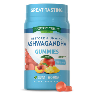 NATURE'S TRUTH - RESTORE & UNWIND ASHWAGANDHA 60 GUMMIES