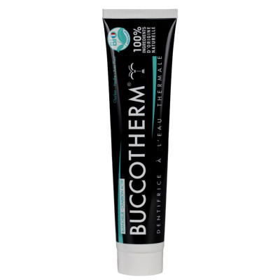 BUCCOTHERM - Dentifrice Bio à l'Eau Thermale Charbon + Menthe 75mL