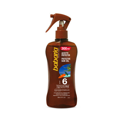 BABARIA - PROTECTIVE SUN OIL Taning Accelerator  Low Protection SPF6 300mL