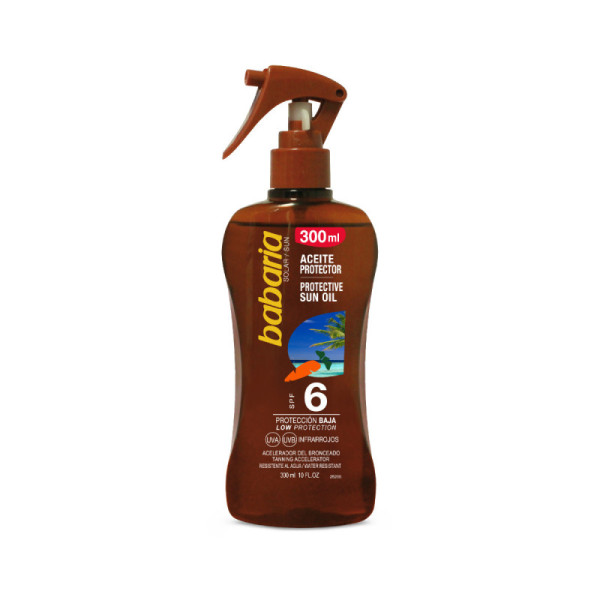 BABARIA - PROTECTIVE SUN OIL Taning Accelerator  Low Protection SPF6 300mL