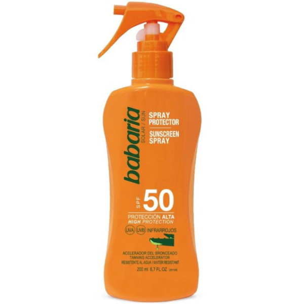 BABARIA -  SPRAY PROTECTEUR SOLAIRE À L’ALOE VERA SPF50 200ML