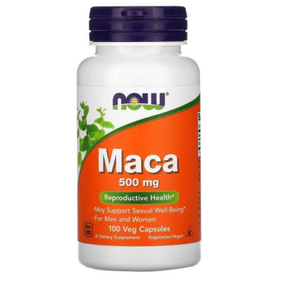 NOW MACA 500 MG 100 CAPSULES VEGETALES