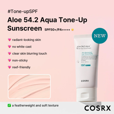 COSRX - ALOE 54.2 AQUA TONE-UP SUNSCREEN SPF50 PA++++ 50ml