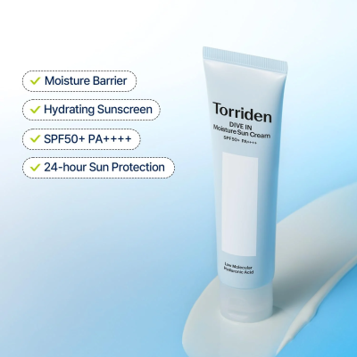 TORRIDEN - DIVE IN MOISTURE SUN CREAM SPF 50+ PA++++ 60ml