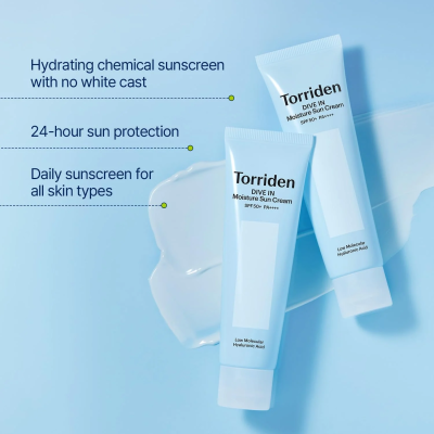 TORRIDEN - DIVE IN MOISTURE SUN CREAM SPF 50+ PA++++ 60ml