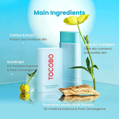 TOCOBO - COTTON SOFT SUN STICK SPF50 PA++++ 19g