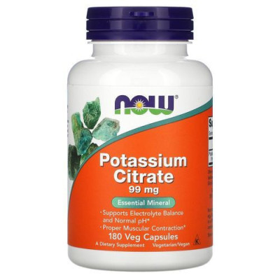 NOW - POTASSIUM CITRATE 99mg 180 CAPSULES