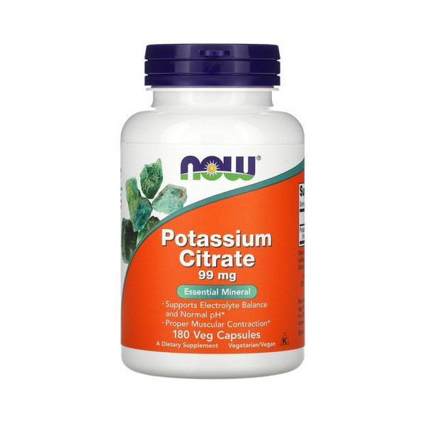 NOW - POTASSIUM CITRATE 99mg 180 CAPSULES