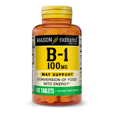 MASON NATURAL - VITAMIN B1 100 MG - 100 COMPRIMES