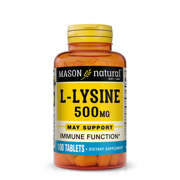 MASON NATURAL - L-LYSINE 500 MG - 100 COMPRIMES