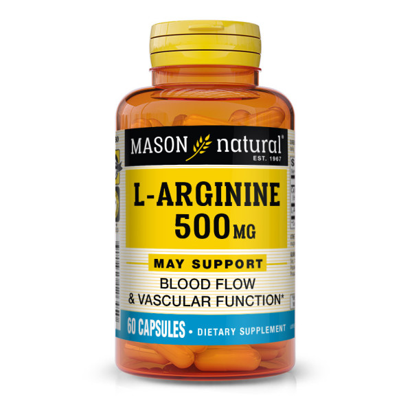 MASON NATURAL - L-ARGININE 500 MG - 60 CAPSULES