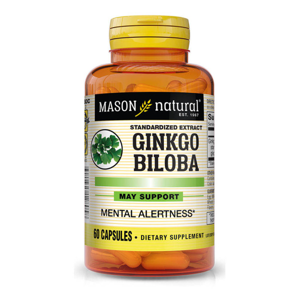 MASON NATURAL - Ginkgo Biloba - 60 CAPSULES