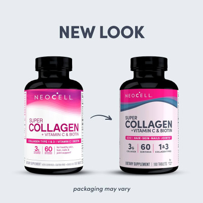 NEOCELL - SUPER COLLAGEN + VITAMIN C & BIOTIN - 180 TABLETS