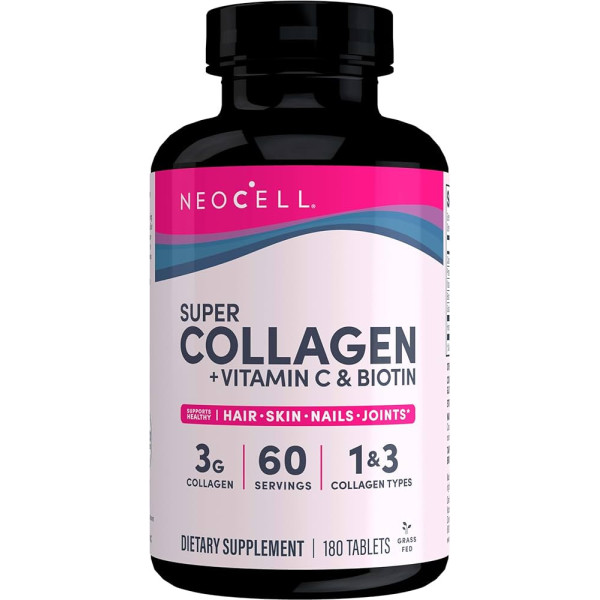 NEOCELL - SUPER COLLAGEN + VITAMIN C & BIOTIN - 180 TABLETS