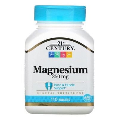 21ST CENTURY - MAGNESIUM 250mg - 110 TABLETS