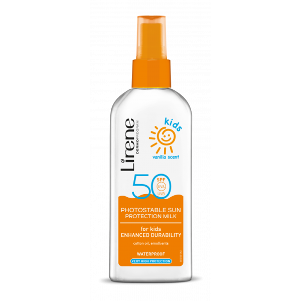 LIRENE SUN KIDS - Lait de protection solaire pour enfants au parfum de vanille SPF 50 150 ml