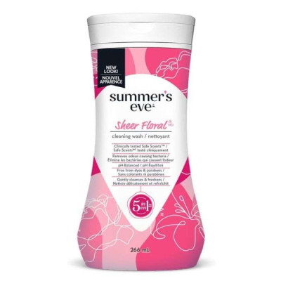 SUMMER'S EVE - GEL INTIME SHEER FLORAL CLEANSING WASH 266ML