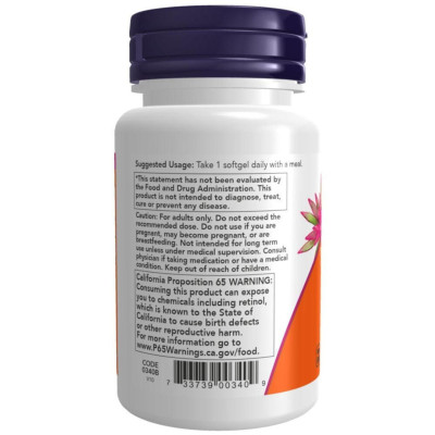 NOW Foods - Vitamin A 25000 IU - 100 Softgels