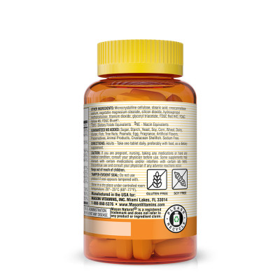 MASON NATURAL - Stress B-Complex With Antioxidants + Zinc - 60 Comprimés