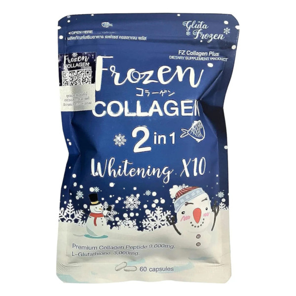 GLUTA FROZEN - Frozen Collagen 2 in 1 - 60 Capsules