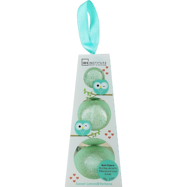 IDC INSTITUTE -  BOMBES DE BAIN - SWEET LEMON & VERBENA - Pack de 3