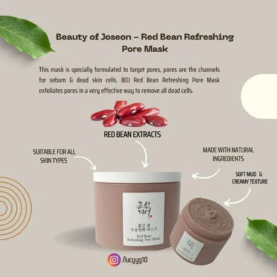 BEAUTY OF JOSEON - Red Bean Refreshing Pore Mask 140mL BEAUTY OF JOSEON - Red Bean Refreshing Pore Mask 140mL
