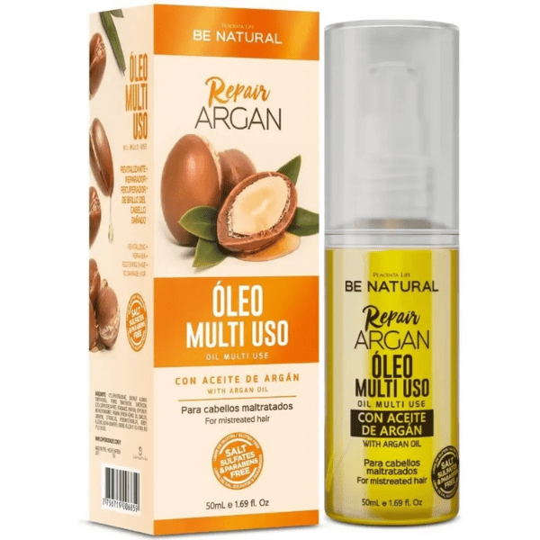 PLACENTA LIFE BE NATURAL - Huile de réparation polyvalente Argan - 50ml