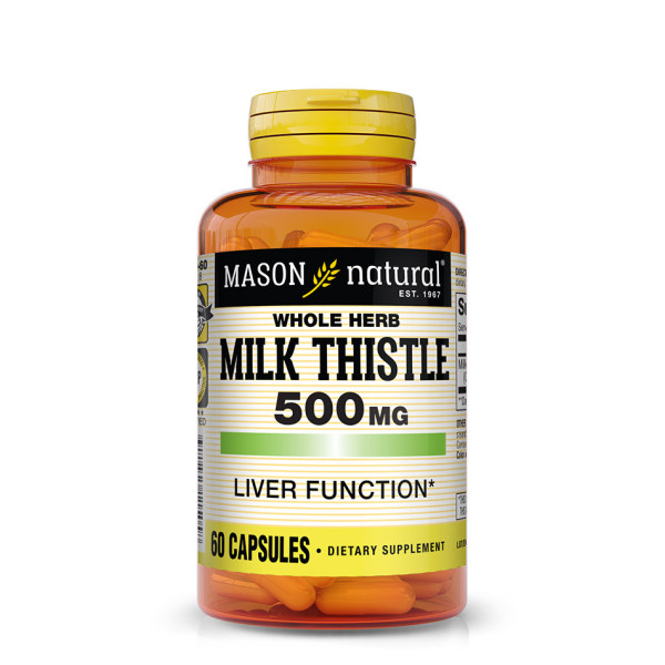 MASON NATURAL - Milk Thistle 500 mg - 60 Capsules