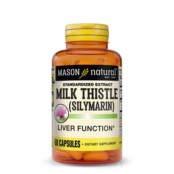 MASON NATURAL - Milk Thistle (Silymarin) C - 60 Capsules