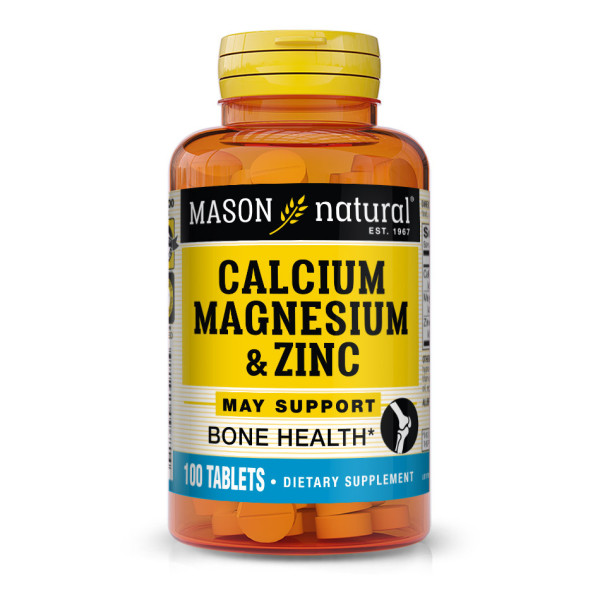 MASON NATURAL - Calcium Magnesium & Zinc - 100cp