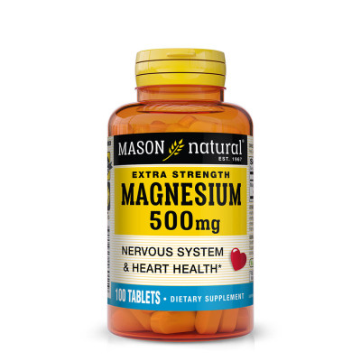 MASON NATURAL - Magnesium 500 mg Extra Strength - 100cp