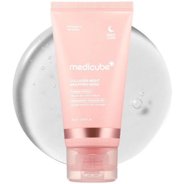 MEDICUBE - COLLAGEN NIGHT WRAPPING MASK - 75ML