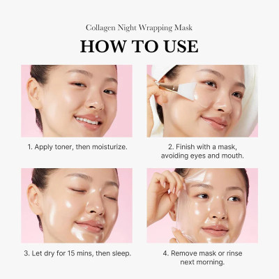 MEDICUBE - COLLAGEN NIGHT WRAPPING MASK - 75ML