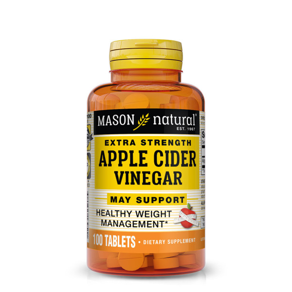 MASON NATURAL - Apple Cider Vinegar Extra Strength - 100 Comprimes