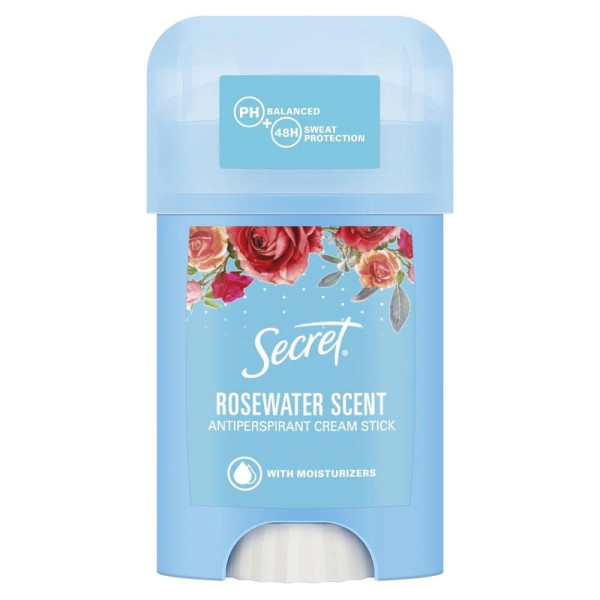 SECRET - Rosewater Scent Antiperspirant Cream Stick - 40ml