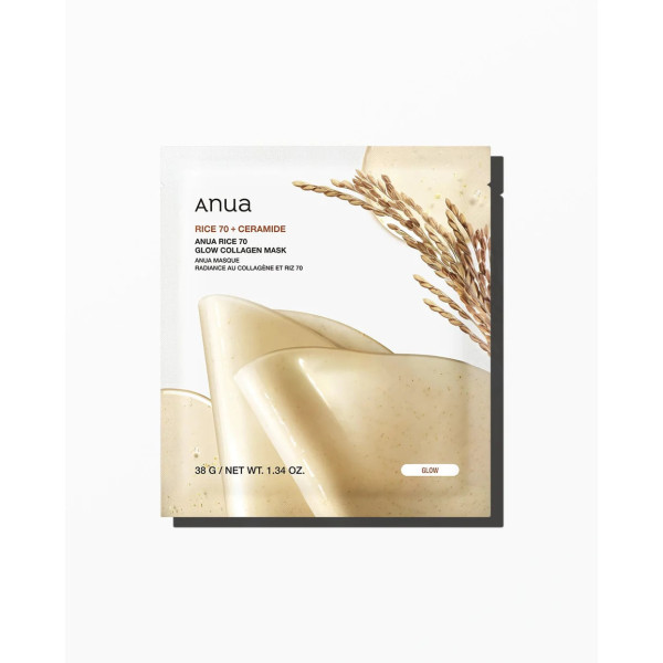 ANUA - Rice 70 Glow Collagen Mask - 1u