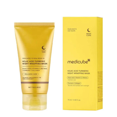 MEDICUBE - Kojic Acid Turmeric Night Wrapping Mask - 75ml MEDICUBE - Kojic Acid Turmeric Night Wrapping Mask - 75ml