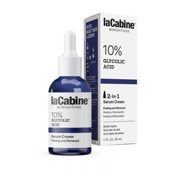 LA CABINE - 10% GLYCOLIC ACID 2 EN 1 SERUM CREAM - 30ml